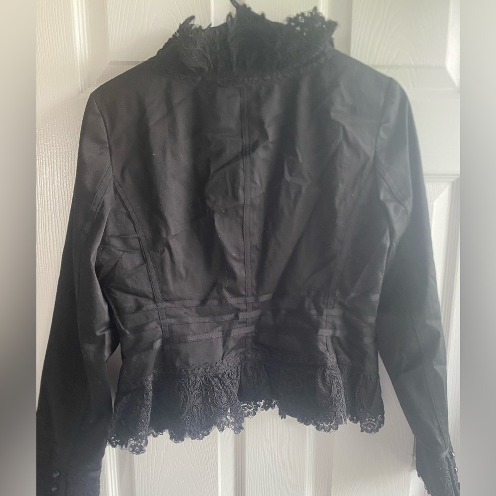 White House Black Market Military Style structured blazer - Picture 4 of 8